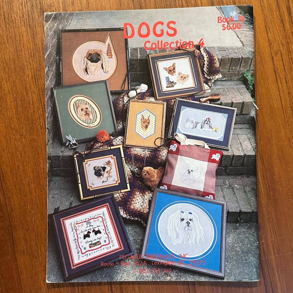 Dogs Cross Stitch Pattern Book Collection 4 - Picture 4 of 4